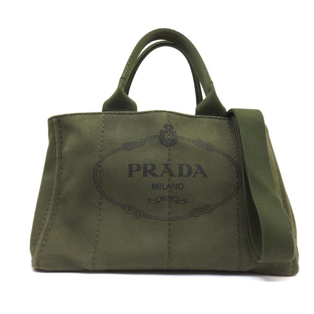 Prada Canapa Convertible Tote Canvas #325032P80B